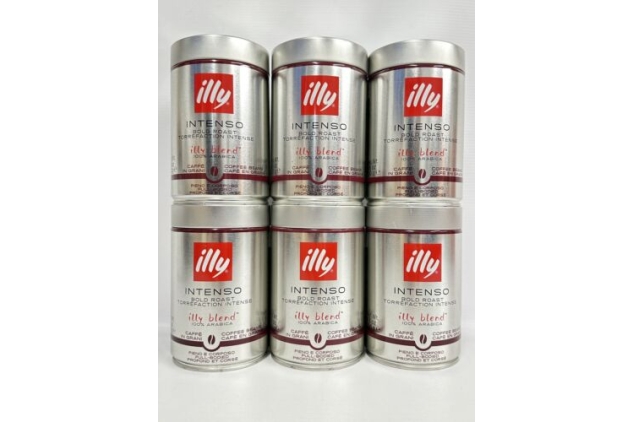 illy Coffee Intenso Coffee Beans Dark Roast 100% Arabica Beans 250g (Pack Of 6) Best Before Date 30/09/2024