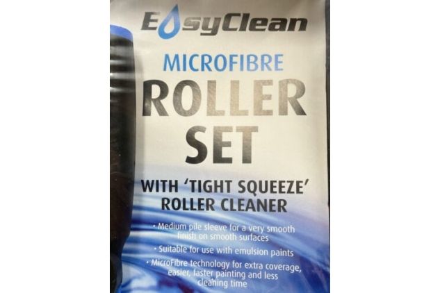 Harris Easy Clean Microfibre Roller Set With Tight Squeeze Roller Cleaner