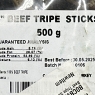 Dried Beef Tripe Sticks, 15cm (6 Inches) Dog Treat Chews 500g Bag