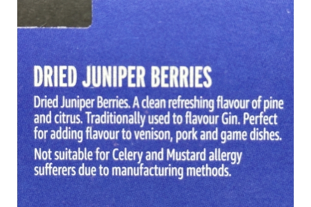 Dried Juniper Berries, 22 g (Pack of 4)