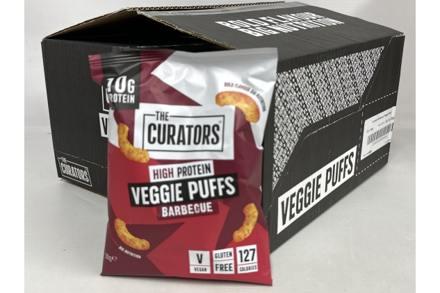 The Curators High Protein Veggie Puffs Barbecue 30g | Pack Of 12