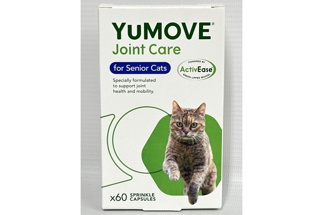 YuMOVE Senior Cat | Joint Supplement for Older, Stiff Cats, FOR SENIOR CATS | 60 Capsules