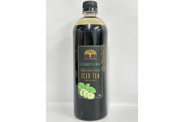 Alchemy Cucumber and Mint Iced Tea Cordial Syrup Concentrate for Cocktails & Mocktails (1 x 750ml)