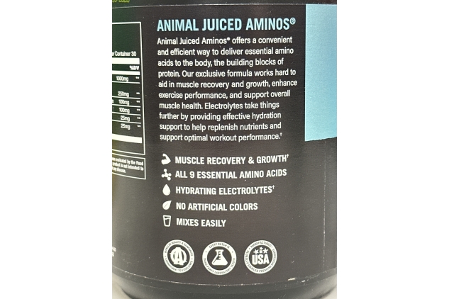 Animal Juiced Aminos - 6g BCAA/EAA Matrix plus 4g Amino Acid Blend for Recovery and Improved Performance - Orange - 30 Servings