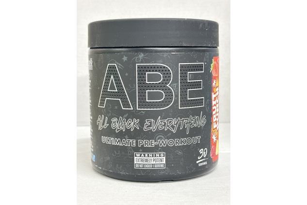 Applied Nutrition ABE Pre Workout - All Black Everything Pre Workout Powder, Energy & Physical Performance with Citrulline, Creatine, Beta Alanine (375g - 30 Servings) (Fruit Punch)