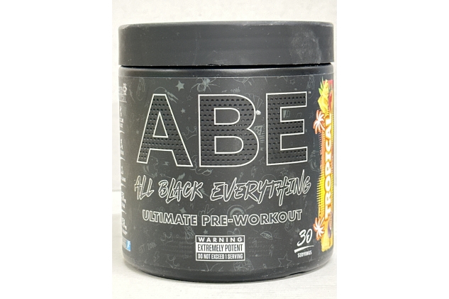 Applied Nutrition ABE Pre Workout - All Black Everything Pre Workout Powder, Energy & Physical Performance with Citrulline, Creatine, Beta Alanine (375g - 30 Servings) (Tropical)