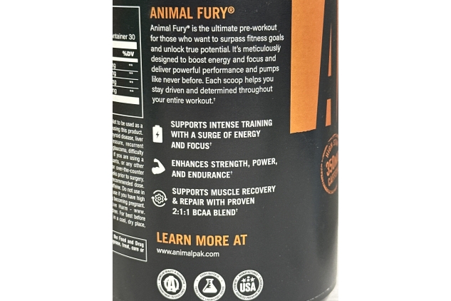 Universal Animal Fury - 30 Servings Green Apple