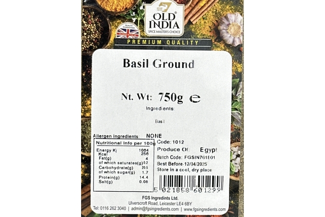 Basil Ground 750g