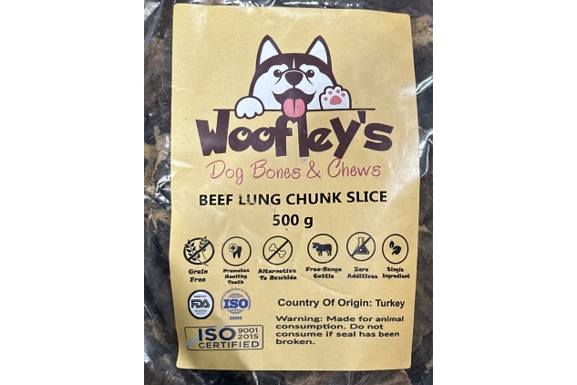 Beef Lung Chunk Slices Natural Dog Treat Chews | 500g Bag