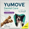 Lintbells YuMOVE Dental Care | Dental Sticks for Medium Dogs Tasty Chews with Natural Ingredients which Target Plaque & Freshen Breath,White | 14 Pack | BEST BEFORE DATE 19/07/2024