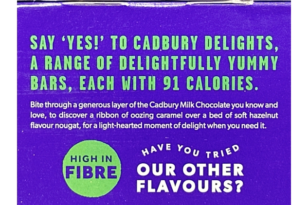 Cadbury Delights Soft Nougat Hazelnut & Caramel Chocolate Bars 22g | 30 Bars | Bulk Buy | Best Before Date 11/08/2024