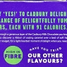 Cadbury Delights Soft Nougat Hazelnut & Caramel Chocolate Bars 22g | 30 Bars | Bulk Buy | Best Before Date 11/08/2024