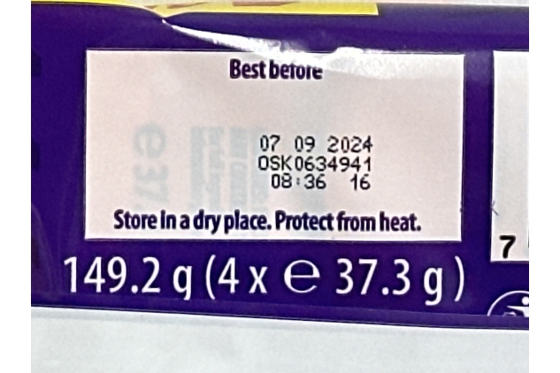 Cadbury Double Decker Chocolate Bar Multipack (4 X 37.3g = 149.2g) BBE 07/09/2024