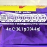 Cadbury Crunchie Chocolate Bar 4 Pack Multipack, 104.4g | BBE 30/08/2024