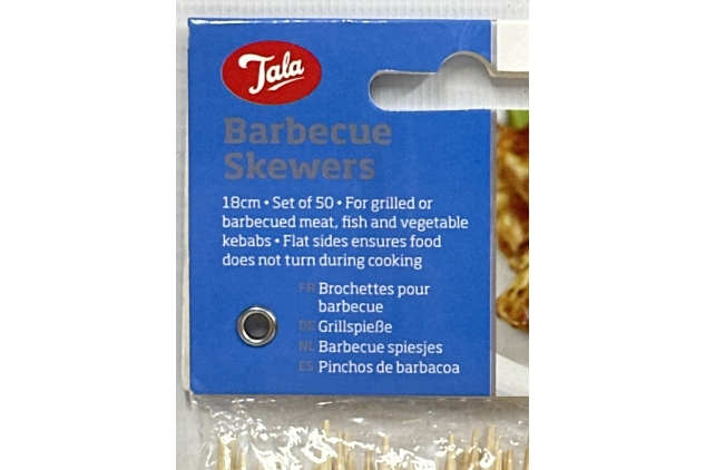 Tala Bamboo Skewers, Measuring 18cm Long, 50 Count (Pack of 1)