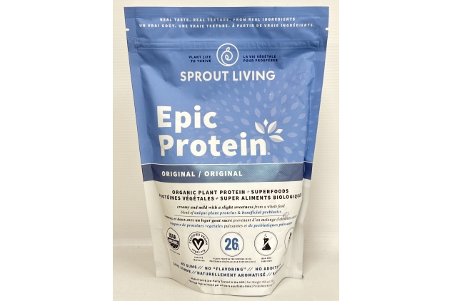 Sprout Living | Original (Unflavoured) Organic Plant Protein + Powerful Superfoods 454g | 12 Servings