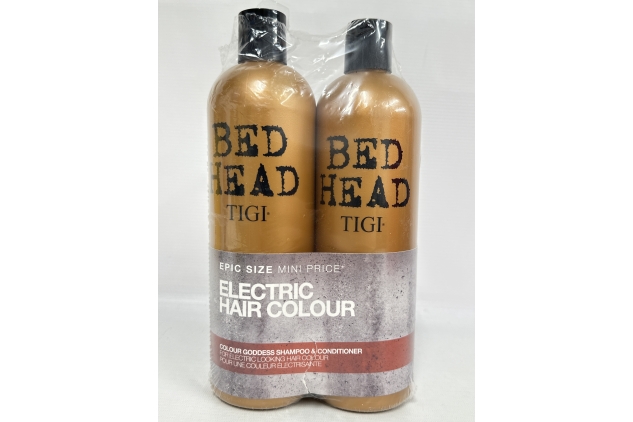 Bed Head by TIGI | Colour Goddess Shampoo and Conditioner Set | Professional Hair Treatment For Coloured Hair | Nourishing And Moisturising | 750 ml (Pack of 2)