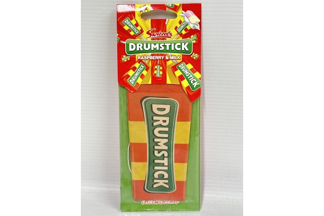 retro sweets car air freshener - drumstick: raspberry & milk