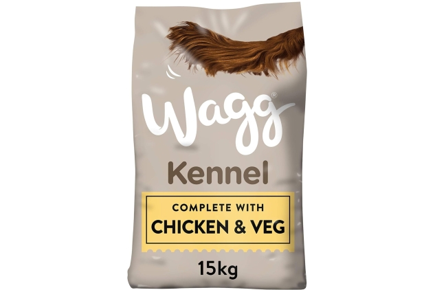 Wagg Kennel Complete Dry Adult Dog Food Chicken & Veg 15kg - Meaty Ingredients