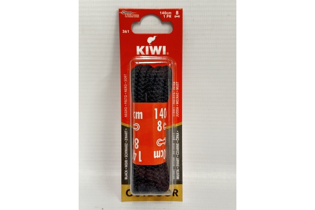 Kiwi Shoe OUTDOOR Cord Lace Black 140cm | 1 Pair