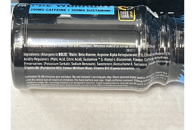 Little Dragon Extreme Pre Workout Shot Blue Raspberry 12 X 60ml | BEST BEFORE DATE 31/05/2024