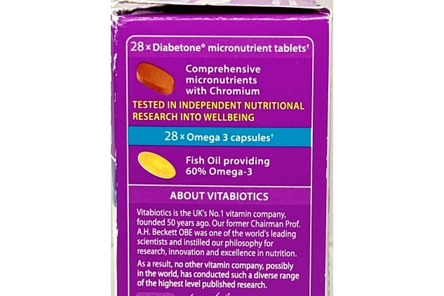 Vitabiotics Diabetone Plus 21 Micronutrients & Omega-3 Dual Pack 56 Tablets