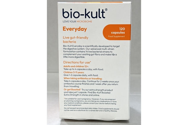 Bio-Kult Everyday Multi-Strain Formulation Probiotics for Digestive System, 120 Capsules