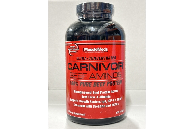 Carnivor Beef Aminos - 300 Tablets - Pure Beef Protein | Dietary Supplement