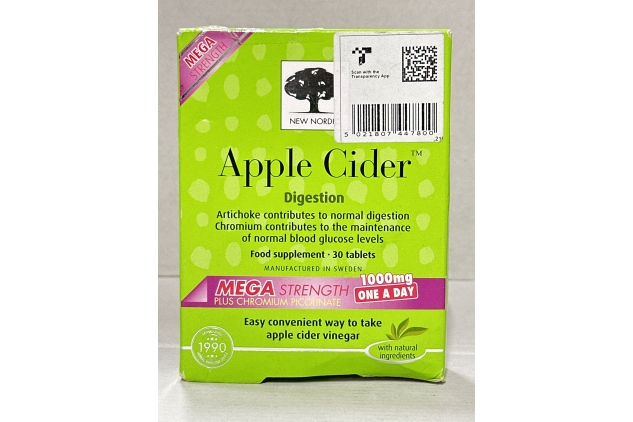 Apple Cider Vinegar Tablets - 1000 mg ACV with The Mother - May Help Promote Weight Loss - for Men and Women - 30 Mega Strength Tablets