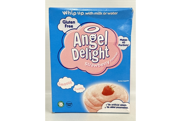 Angel Delight Smooth & Creamy Strawberry Flavour Instant Dessert Mix, 600 g (Pack of 1) Best Before Date 31/08/2024