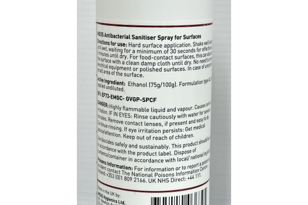 INEOS Sanitiser Spray 6 X 250ml For Surfaces | Hospital Grade | 75% Pharma Grade Alcohol | Kills 99.9% Of Viruses & Bacteria