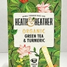 Heath & Heather Organic Green Tea & Turmeric 20 Envelope Bags, 40g