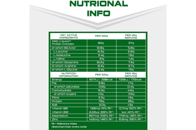 SCI-MX Pro V Gain 100% Plant Based Vegan Protein Formula With No Added Sugar - Salted Caramel Flavour - 900g - 20 SERVINGS | BBE 31/10/2024