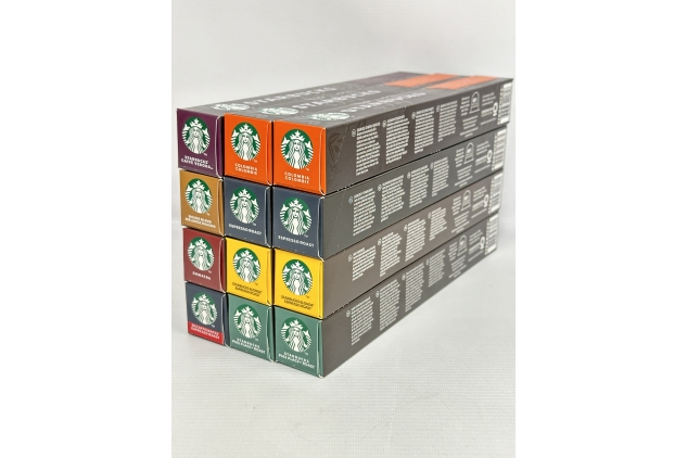 STARBUCKS Variety Pack by Nespresso | 8 Flavours | 120 Coffee Capsules | Best Before Date 27/07/2024