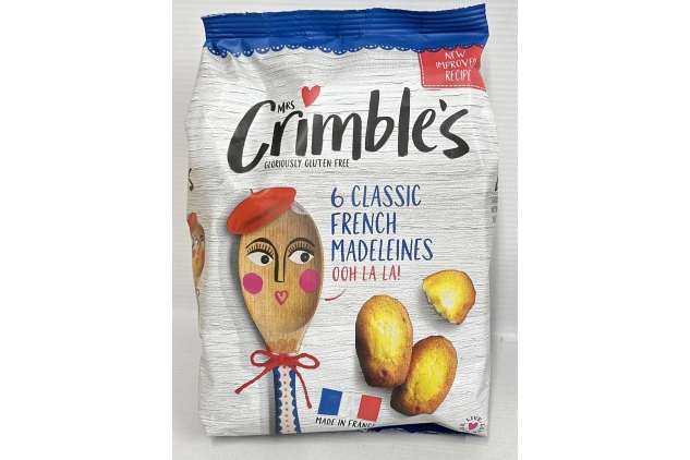 Mrs Crimbles Authentically French Classic Madeleines, 6 X 30g (Pack of 6) 36 Sponge Cakes Total | BEST BEFORE DATE 31/07/2024