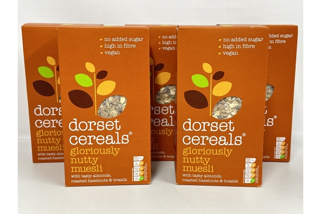 Dorset Cereals Gloriously Nutty, 500 g (Pack Of 5) Vegan | High In Fibre | BEST BEFORE DATE 18/07/2024