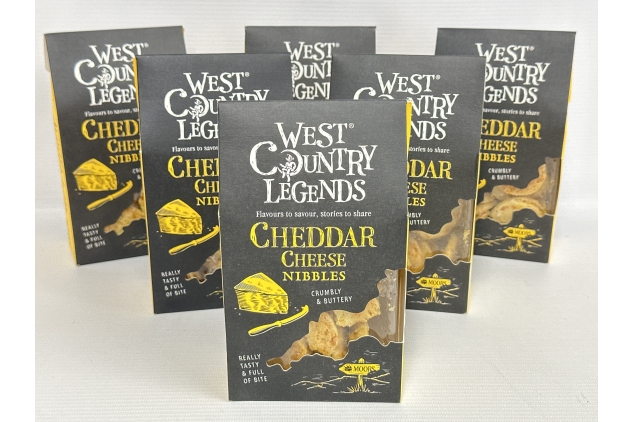 West Country Legends Cheddar Cheese Biscuit Nibbles 85g - 6 Pack | BEST BEFORE DATE 28/08/2024