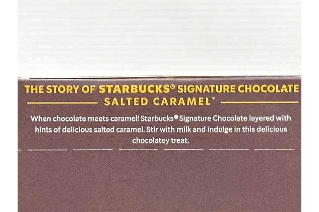 Starbuck Signature Salted Caramel Hot Chocolate Powder Sachets | 10 Per Pack | Best Before Date 31/08/2024