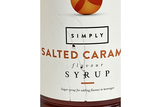 Simply Salted Caramel Syrup, Vegan & Nut Free Flavoured Syrup for Coffee, Cocktails & Baking (1 Litre)