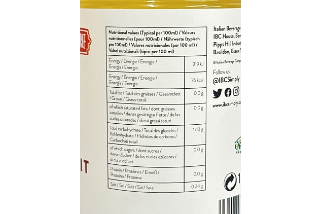 Simply Sugar Free Passion Fruit Syrup, Low Calorie, Vegan & Nut Free Flavoured Syrup for Coffee, Cocktails & Baking (1 Litre)