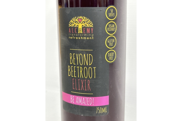 Alchemy Cordial Beyond Beetroot Elixir Syrup, Beetroot Latte Superfood, Delicious Healthy Drink, Beetroot Juice Concentrate, Vegan & Gluten Free Coffee Alternative (1 x 750ml) BEST BEFORE DATE 20/06/2024