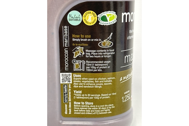 Major Moroccan Mari Base 1.25 litres Vegan & Gluten Free | BEST BEFORE DATE 21/08/2024