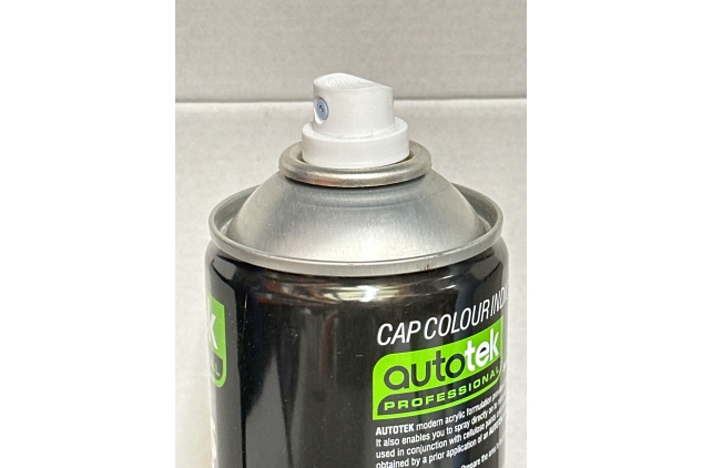 Autotek Professional High Covering Power Spray Paint, Gloss Black, 500 ml | MISSING LID