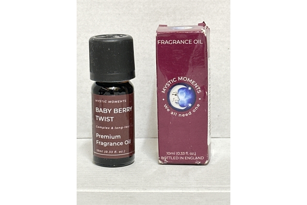 Mystic Moments | Baby Berry Twist Fragrance Oil - 10ml - Perfect for Soaps, Candles, Bath Bombs, Oil Burners, Diffusers and Skin & Hair Care Items | BBE 30/09/2024