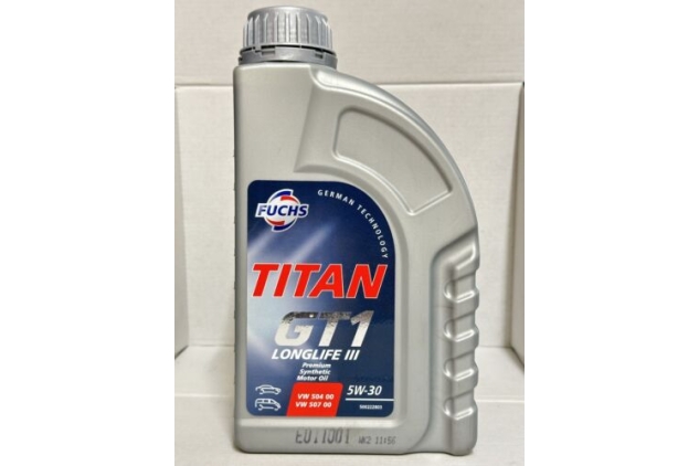 Fuchs Titan GT1 Longlife III Premium Synthetic Motor Oil 1 Litre 5W30 600718633