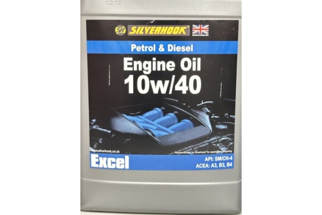 Silverhook Petrol & Diesel Engine Oil 10w40 | 5 Litre | SHLK5SQ