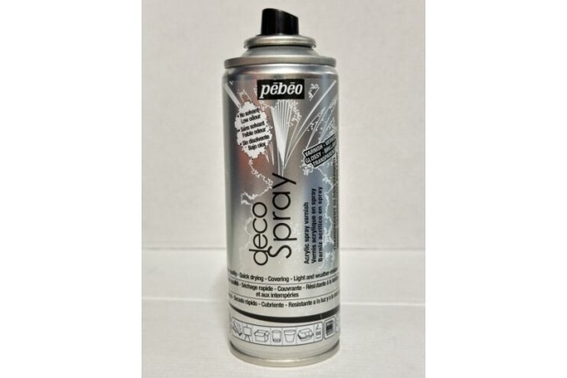 Deco Spray 200ml Acrylic Spray Varnish Paint Clear Brilliant Pebeo | NO LID