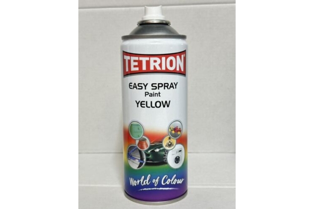 Tetrion Easy Spray Paint Yellow 400ML | MISSING LID