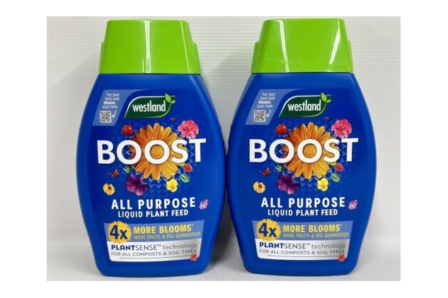 Westland Boost All Purpose Liquid Plant Food 2 X 1L Garden Potted Plants Bloom