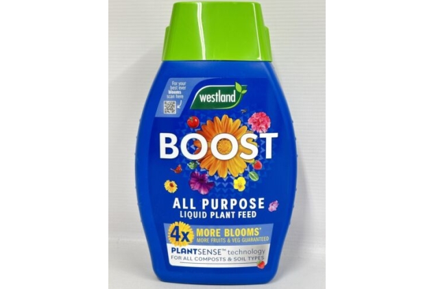 Westland Boost All Purpose Liquid Plant Food 2 X 1L Garden Potted Plants Bloom